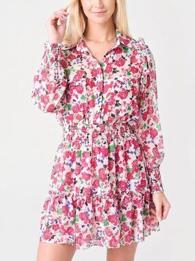 Misa Los Angeles Niamat Peony Floral Mini Dress XS EUC